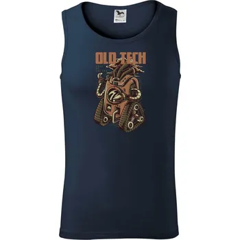 Old tech robot - Tílko pánské Core - L ( Námořní modrá (velmi tmavá - téměř černá) )