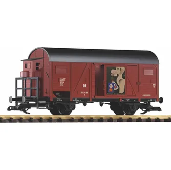 Modelová železnice Dvounápravový zavřený vůz Fit DR G - Piko 37966 (Zahradní železnice)