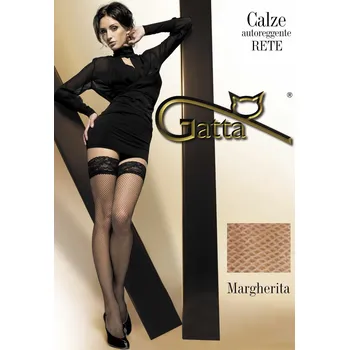 Dámské punčochy Punčochy samodržící Margherita 01 - Gatta fialová 1-2