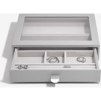 Šperkovnice Šperkovnice se šuplíkem Stackers Pebble Grey Classic Display Drawer | šedá 75784