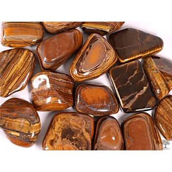 Drahý kámen Magieprirody.cz Tromlovaný kámen Tygří oko Jumbo velikost 50 - 70 mm - Brazílie #291 Množství: 1ks