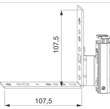 Dveřní kování MACO Rohové ložisko křídlové 130kg 12/18-9, pravé