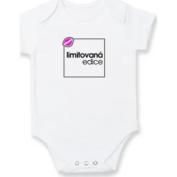 Kojenecké oblečení Limitovaná edice ve čtverci - Body kojenecké s krátkým rukávem - Krátký r. 12-18 měs ( Bílá )