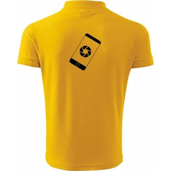 Pánská košile Mobil foto - Polokošile pánská Pique Polo 203 - 4XL ( Žlutá )