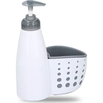 Stojan na mycí prostředky TimeLife Dávkovač mýdla a zásobník na houbičky