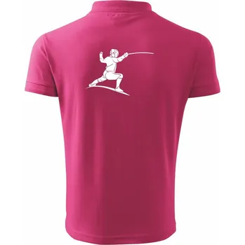 Pánská košile Šermíř postava - Polokošile pánská Pique Polo 203 - S ( Purpurová )