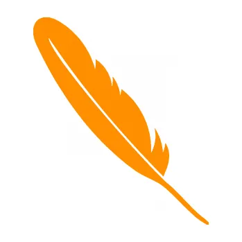 Samolepící dekorace SAMOLEPKA Peříčko 005 levá (06 - oranžová) NA AUTO, NÁLEPKA, FÓLIE, POLEP, TUNING, VLASTNÍ TEXT, TISK, AUTOSAMOLEPKY.cz, POLEPY, OBRÁZEK, LOGO, SAMOLEPKY