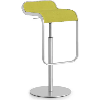 Jídelní židle La Palma Barová židle Lem S79 / píst v chromu - čalouněná Podnož: práškový lak káva - caffè powder c (23), Sedák: látka - Fabrics (Cat A,B,C,D)