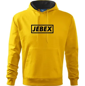 Pánská mikina Jebex - Mikina pánská Cape s kapucí - 3XL ( Žlutá )