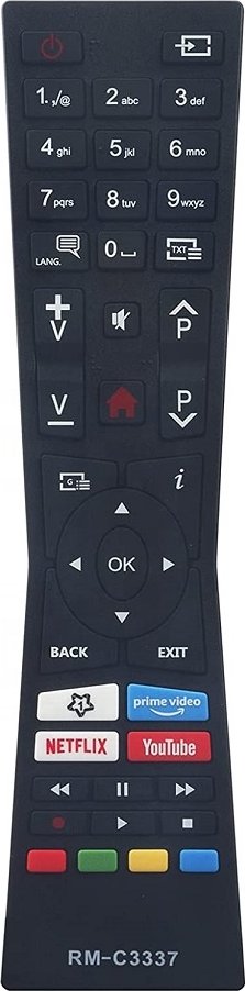 Náhradní dálkový ovladač RM-C3337 pro JVC TV