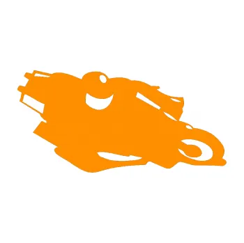 Samolepící dekorace Motorka 007 pravá silniční motorky (06 - oranžová) SAMOLEPKA NA AUTO, NÁLEPKA, FÓLIE, POLEP, TUNING, VLASTNÍ TEXT, TISK, AUTOSAMOLEPKY.cz, POLEPY, OBRÁZEK, LOGO, 3D STICKERS