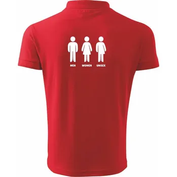 Pánská košile Man Woman Unisex - Polokošile pánská Pique Polo 203 - 4XL ( Červená )
