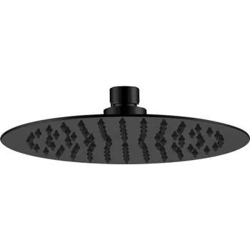 Sprchová hlavice Sanjet Hlavová sprcha kulatá FLAT BLACK ø40 cm, kov