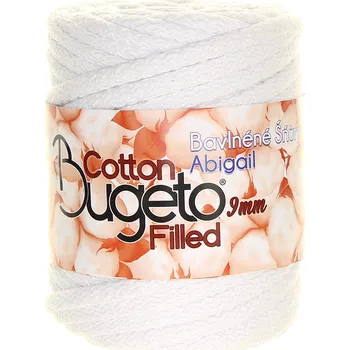 Příze Bugeto Bavlněné šňůry 9 mm bílá 401