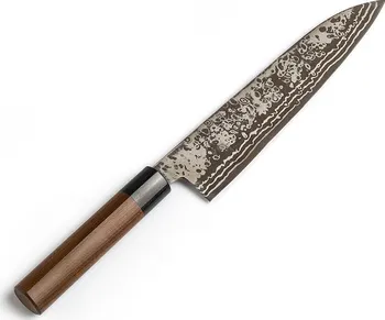 Kuchyňský nůž Yoshida Hamono Kyusakichi Damascus Gyuto 7431K šéfkuchařský nůž 21 cm