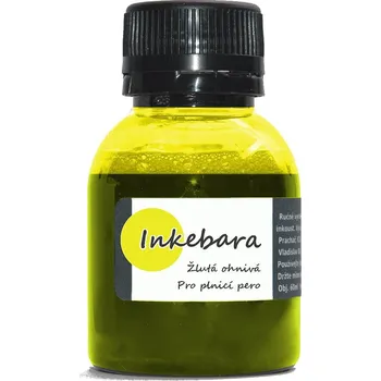 Inkebara Žlutý ohnivý lahvičkový inkoust