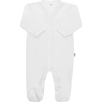 Kojenecký overall Kojenecký bavlněný overal New Baby Practical bílý kluk, vel. 86 (12-18m)