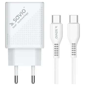 SAVIO LA-05 USB Type A & Type C Quick Charge Power Delivery 3.0 cable 1m Vnitřní