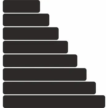 RRBrand Samolepky pro ochranu prahů - sada 2ks - matná černá 20 cm