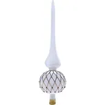 Glassor Vánoční špice 27 cm bílá 