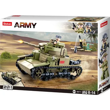 Stavebnice Sluban Sluban Army M38-B0711 střední italský tank 2v1