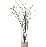 LSA Lotta váza/svícen jasan/čiré sklo, 62cm