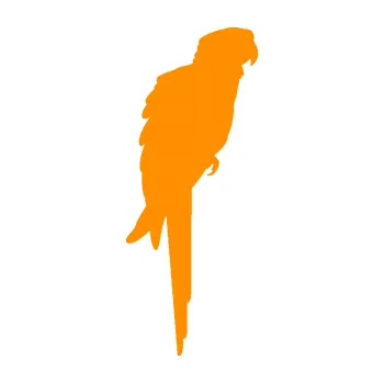 Samolepící dekorace Papoušek 001 pravá (06 - oranžová) SAMOLEPKA NA AUTO, NÁLEPKA, FÓLIE, POLEP, TUNING, VLASTNÍ TEXT, TISK, AUTOSAMOLEPKY.cz, POLEPY, OBRÁZEK, LOGO, 3D STICKERS