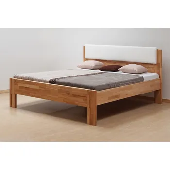 Postel BMB DENERYS LIVE - masivní buková postel, buk masiv + čalouněné čelo