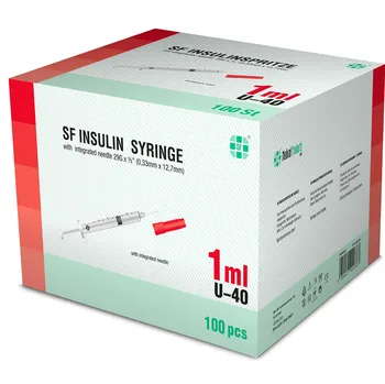 SF Medical Products GmBH SF inzulínka U-40 1 ml 100 ks Injekční stříkačka SF Medical Products GmBH SF inzulínka U-40 1 ml 100 ks