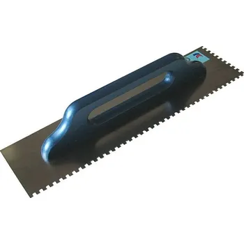 Zednické hladítko Bat nářadí hladítko nerezové zubaté E8x8x8 480x130x0,75mm kaufmann 0069