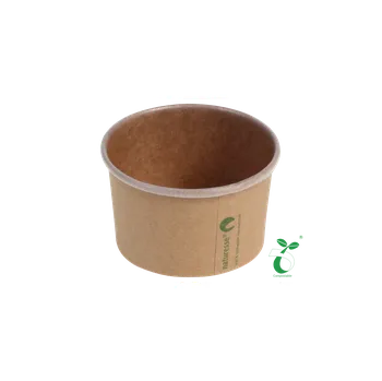 Jednorázové nádobí Zmrzlinové kelímky | 100 ml | Kompostovatelné | Z celuózy a PLA Balení: 50 Ks