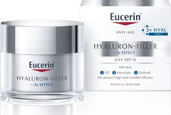 Pleťový krém Eucerin Eucerin Hyaluron-Filler + 3x Effect denní krém pro normální a smíšenou pleť SPF15 50 ml