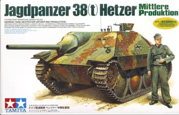 Plastikový model Tamiya Jagdpanzer 38(t) Hetzer Mittiere Produktion 1:35