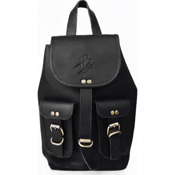 Městský batoh KOŽENÝ BATOH NIKÉ EBONY