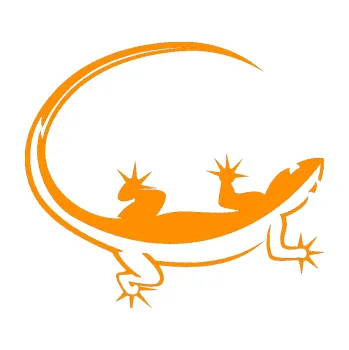 Samolepící dekorace Ještěrka 010 pravá (06 - oranžová) SAMOLEPKA NA AUTO, NÁLEPKA, FÓLIE, POLEP, TUNING, VLASTNÍ TEXT, TISK, AUTOSAMOLEPKY.cz, POLEPY, OBRÁZEK, LOGO, 3D STICKERS