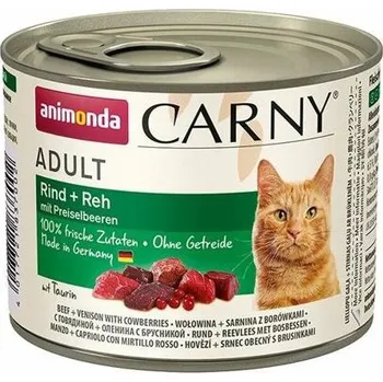 Volný čas ANIMONDA konzerva CARNY Adult srnčí + brusinky 200g
