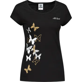 Dámské triko ALTISPORT CARRYOVER ALW134122 ČERNOZLATÁ M