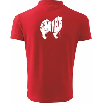 Pánská košile Samojed - Polokošile pánská Pique Polo 203 - 3XL ( Červená )