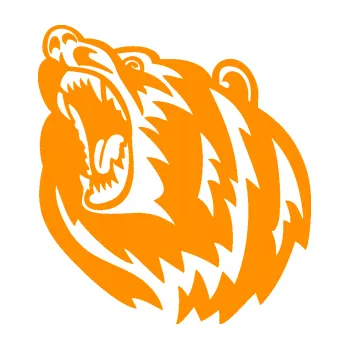 Samolepící dekorace Medvěd 008 levá (06 - oranžová) SAMOLEPKA NA AUTO, NÁLEPKA, FÓLIE, POLEP, TUNING, VLASTNÍ TEXT, TISK, AUTOSAMOLEPKY.cz, POLEPY, OBRÁZEK, LOGO, 3D STICKERS