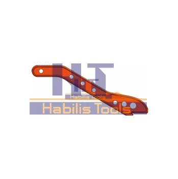 Posuvka k pile 420mm - plast, oranžová