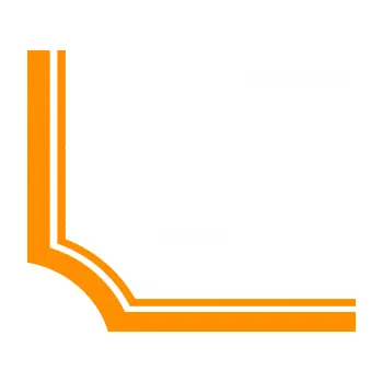 Samolepící dekorace Rohová samolepka 004 pravá (06 - oranžová) SAMOLEPKA NA AUTO, NÁLEPKA, FÓLIE, POLEP, TUNING, VLASTNÍ TEXT, TISK, AUTOSAMOLEPKY.cz, POLEPY, OBRÁZEK, LOGO, 3D STICKERS