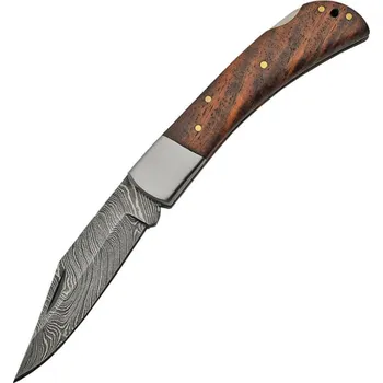 kapesní nůž Zavírací nůž Damascus Brown