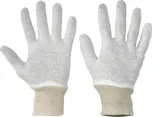 CERVA Cormoran rukavice bavlna/PES bílé