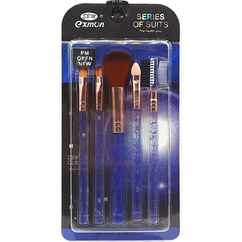 Exmon Sada štětců na make-up 5ks Barva: modrá