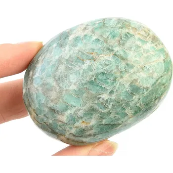 Přírodní kámen Výběrový hladký amazonit (133g)