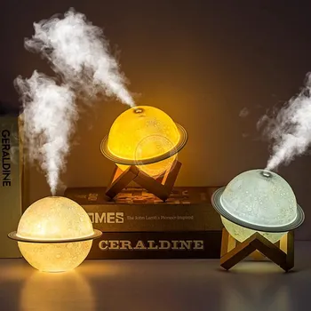 Aroma difuzér Zvlhčovač vzduchu s difuzérem a lampičkou, Planet Humidifier