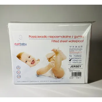 Prostěradlo Duetbaby jersey prostěradlo 60x120 cm bílé