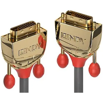 Video kabel Lindy DVI kabel, DVI-D(M) - DVI-D(M), dual link, Gold line, 5m (36204) - 11.43.5606