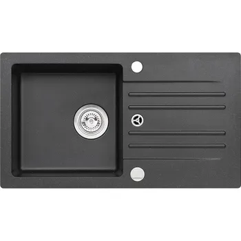 Nerezový dřez Dřez Cortina 140 Black G91 sítkový odtok 3 1/2, sifon pop-up