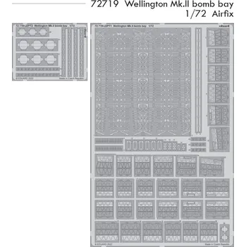 Plastikový model Eduard 1/72 Wellington Mk.II bomb bay (AIRFIX)